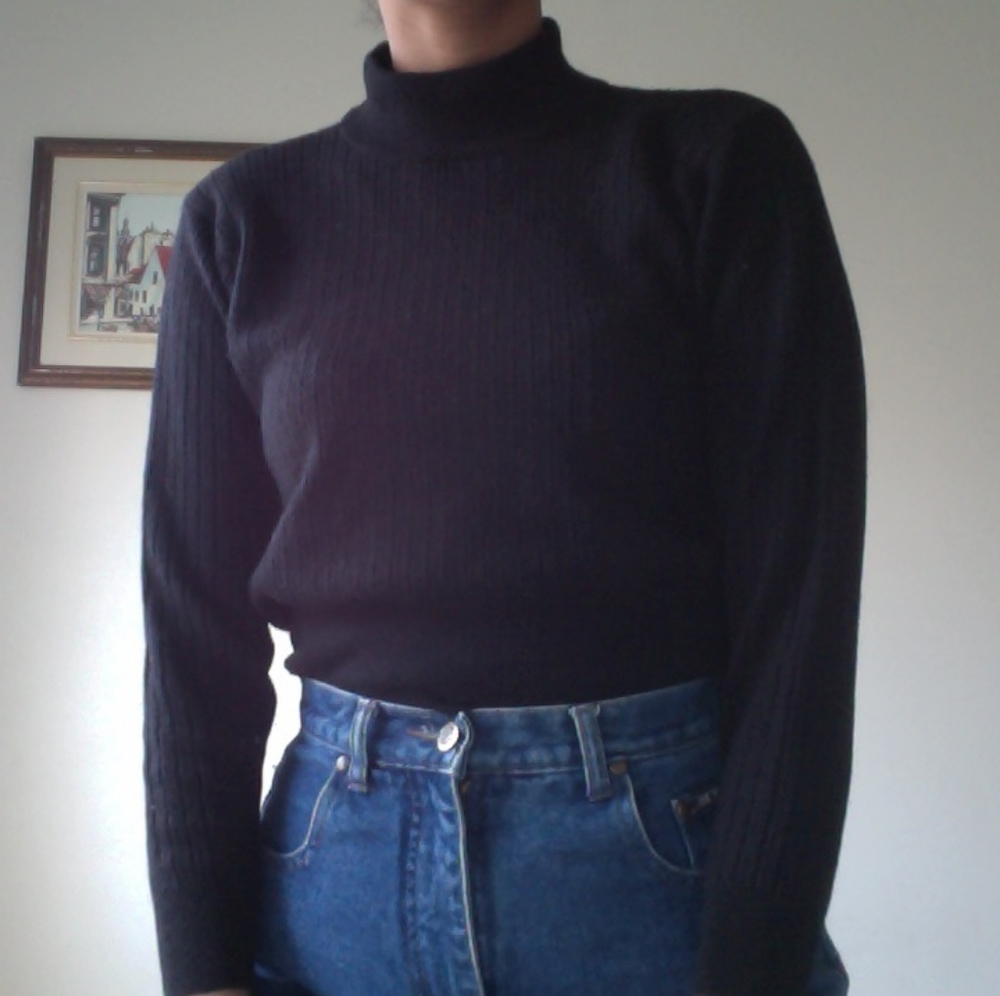 ❤SALE❤ Vintage Danier Black Turtleneck Sweater